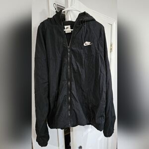 Nike Men's Black Windbreaker Jacket